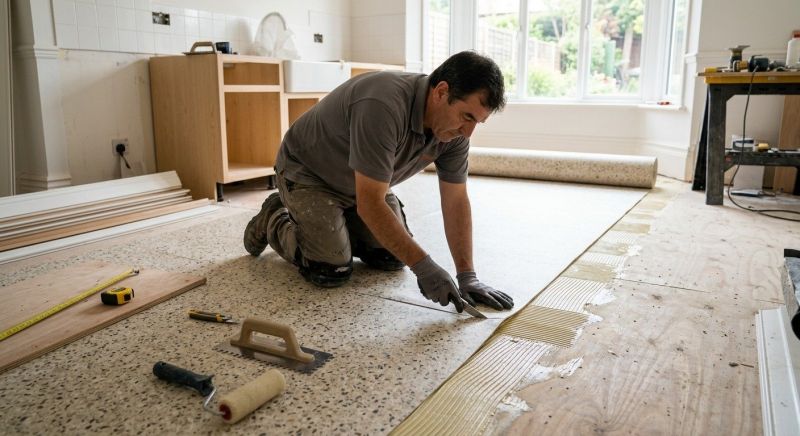 Linoleum Floor Installation in Columbia Station, OH
