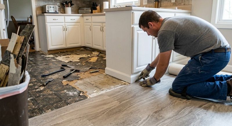 Linoleum Floor Installation in Elyria, OH