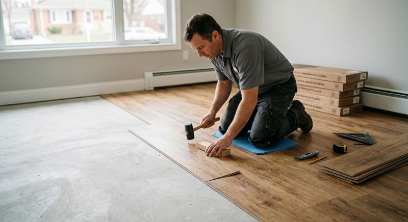 Linoleum Floor Installation in Westlake, OH