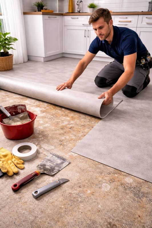 Linoleum Floor Installation in Vermilion, OH