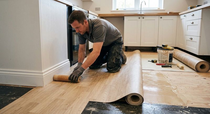 Sheet Linoleum Installation in Avon, OH