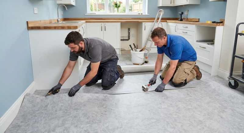 Sheet Linoleum Installation in Westlake, OH