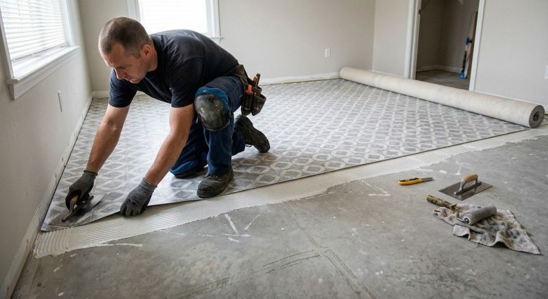 Sheet Linoleum Installation in Northfield, OH